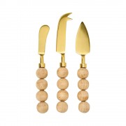 Orb Cheese Knife Set | Natural Orb Cheese Knife Set | Natural